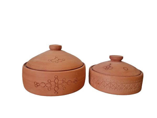 Pottery—Hand-made tagine clay cooking pot - Image 3