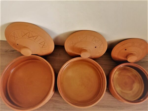 Pottery—Hand-made tagine clay cooking pot