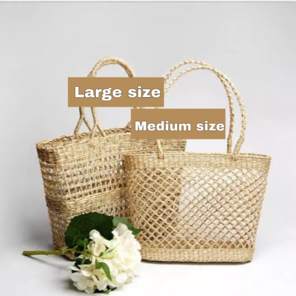 Elegant handmade straw bag - Image 3