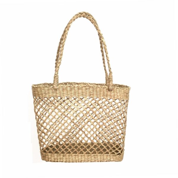 Elegant handmade straw bag