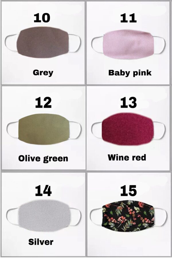 Thin Masks with Two Layers – Polyester Outside and Cotton Inside - Image 3