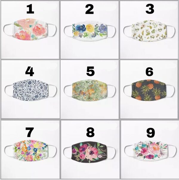 Thin Masks with Two Layers – Polyester Outside and Cotton Inside