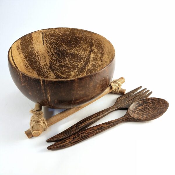 Wooden Spoon and Fork – Large Size - Image 2