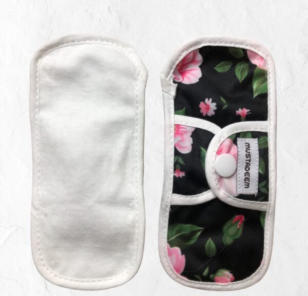Reusable Cloth Daily Pads – Cotton and Organic Bamboo with Polyester Back (Set of 5 or 10)