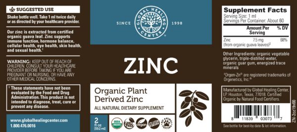 Zinc- Plant based, Organic and vegan - Image 2