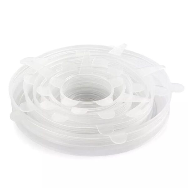 Silicone Food Covers – Set of 6 Pieces in Various Sizes - Image 4