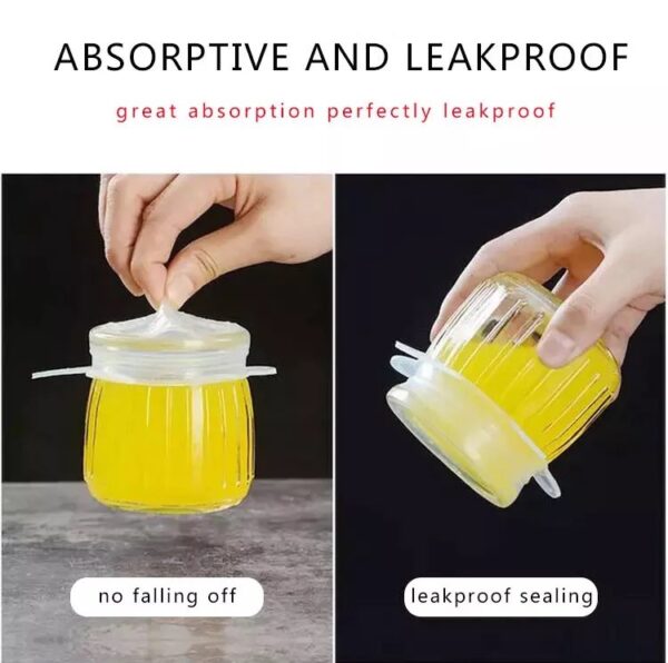 Silicone Food Covers – Set of 6 Pieces in Various Sizes - Image 6