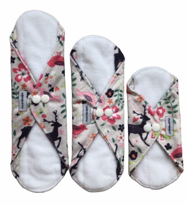Menstrual Reusable Cloth Sanitary Pad – Wool-fiber with Velvet Back (Easy Wash)