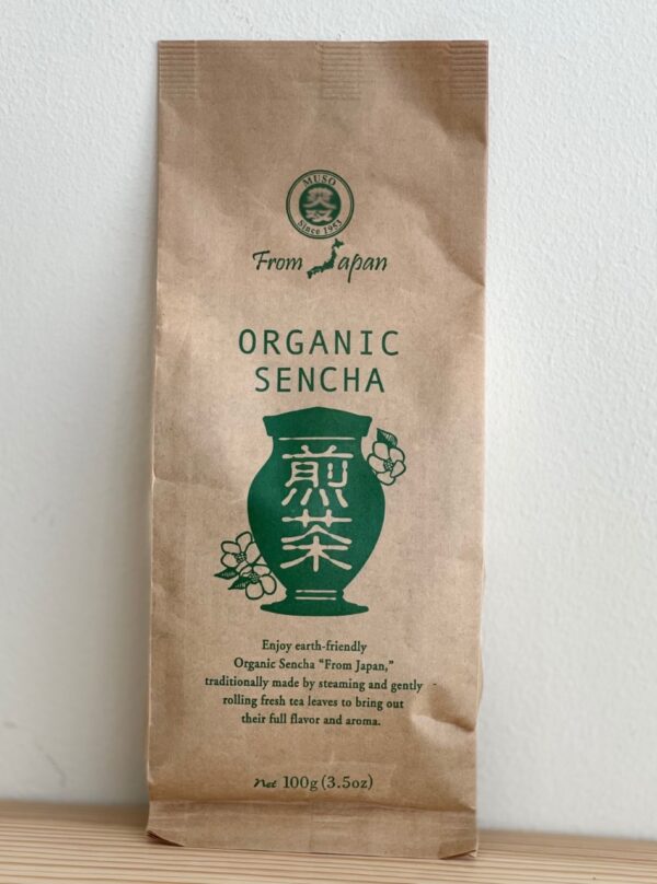Organic Sencha tea from the macrobiotic kitchen