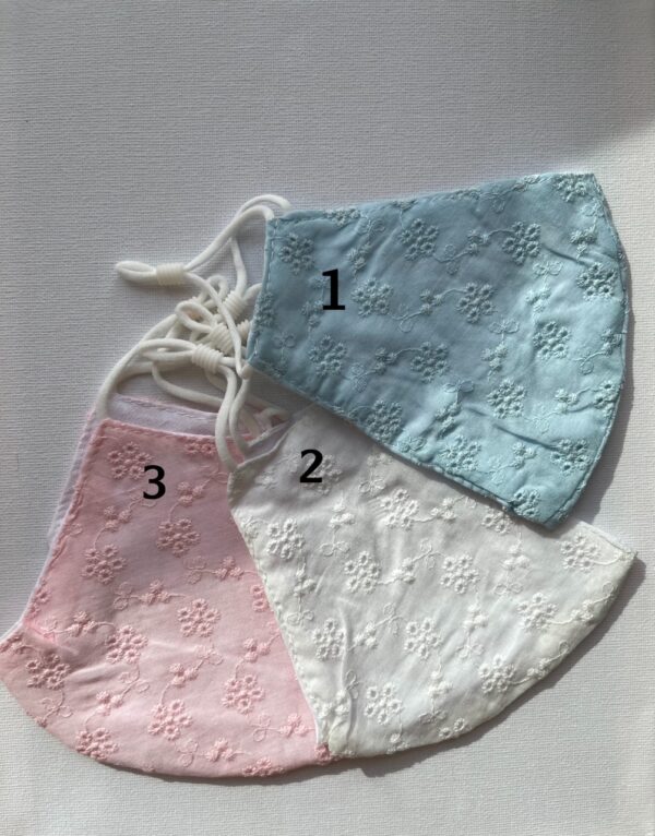 Light-colored, Thin Cotton Masks with Two Layers