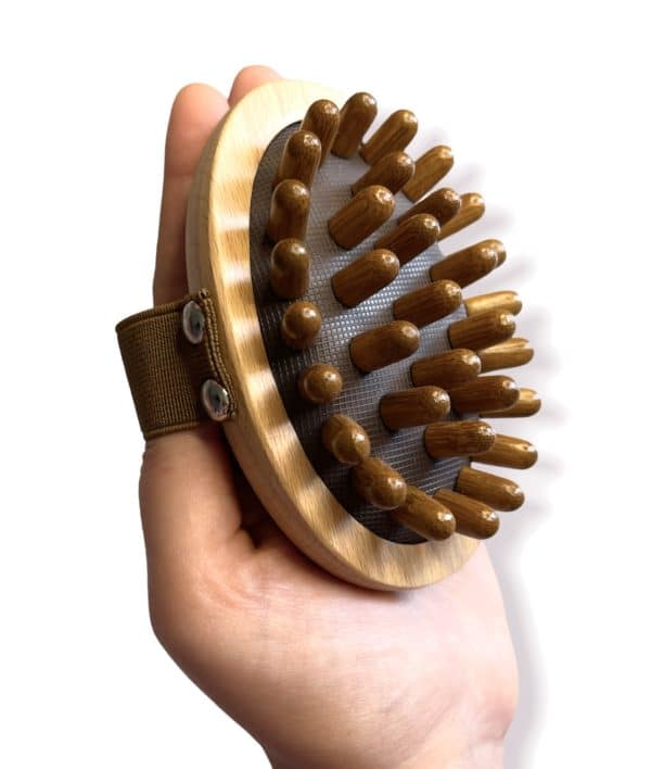 Natural Wooden Massage Body Brush for Cellulite Reduction - Image 2