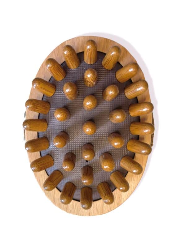 Natural Wooden Massage Body Brush for Cellulite Reduction
