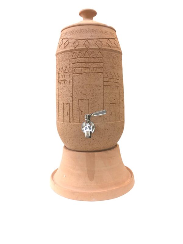 Classic pottery clay water pot dispenser - 8 liter