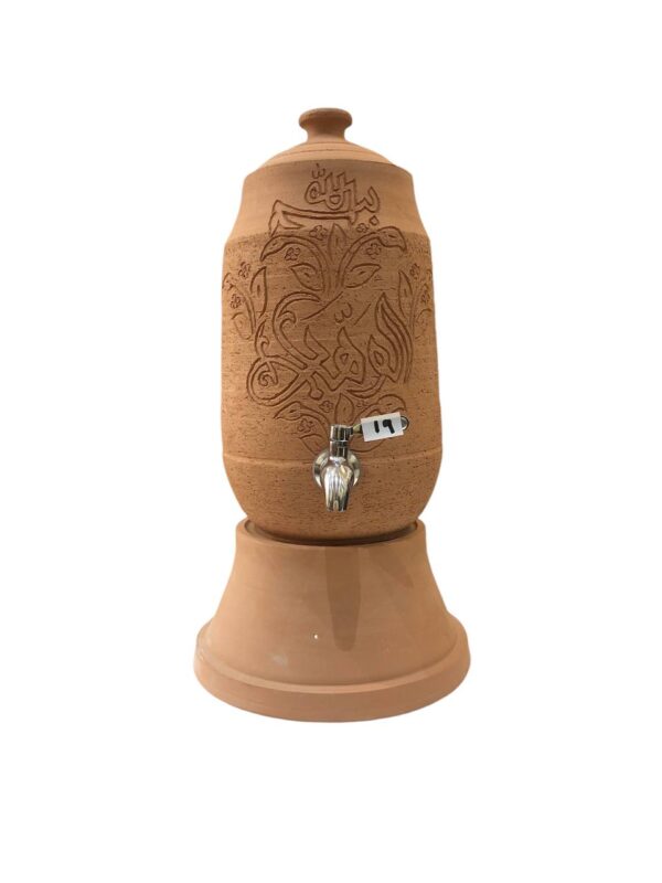 Classic pottery clay water pot dispenser - 6 liter