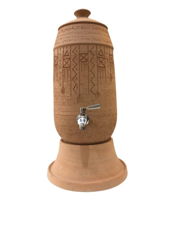 Classic pottery clay water pot dispenser - 8 liter