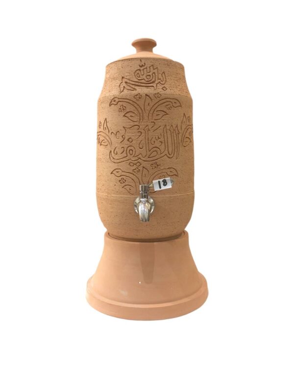 Classic pottery clay water pot dispenser - 6 liter